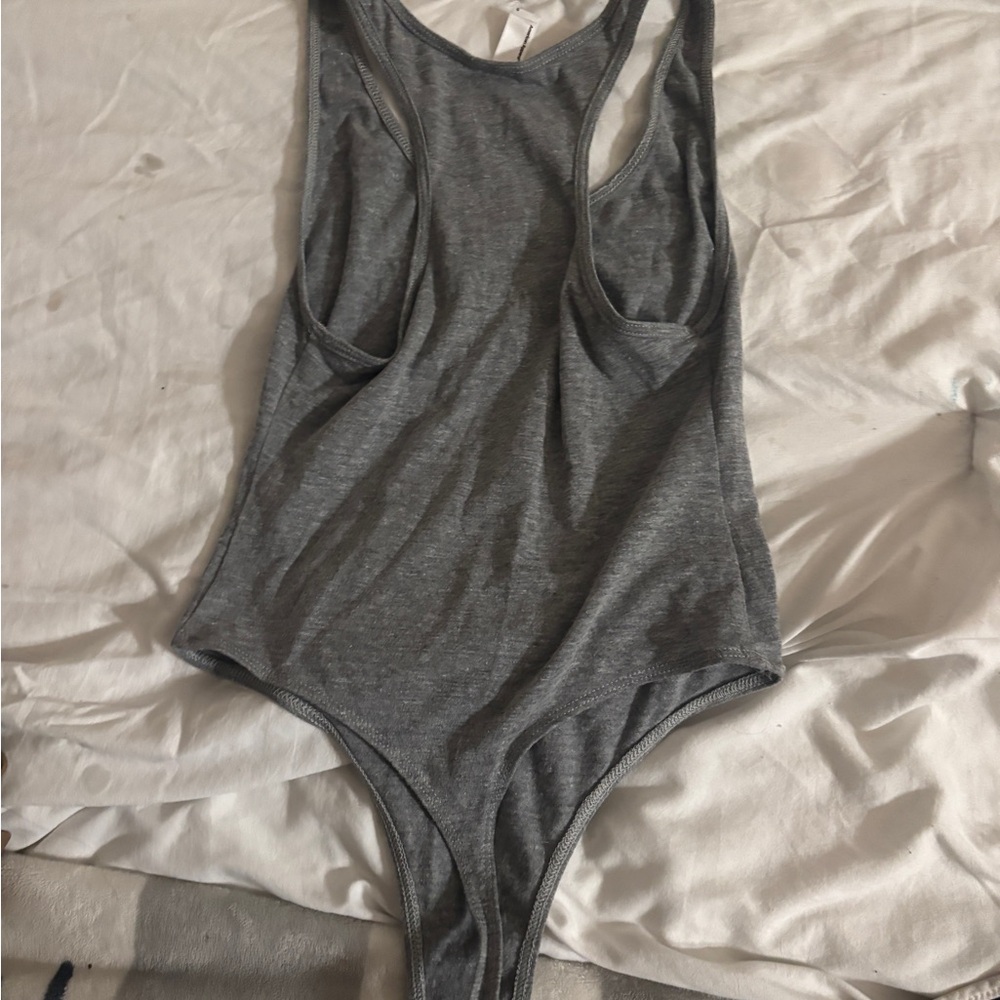 American Apparel Gray Shapewear Bodysuit